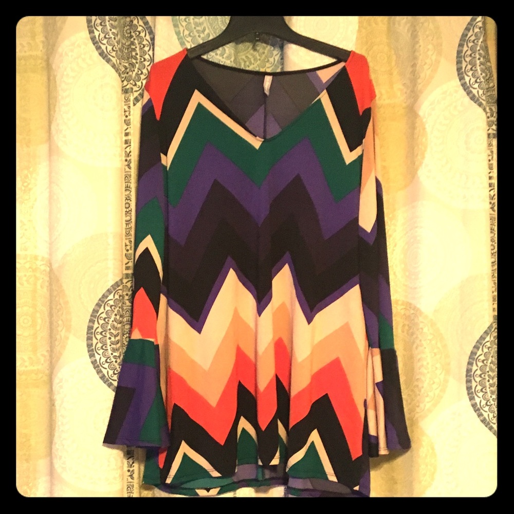 Bell Long Sleeve Chevron Shirt